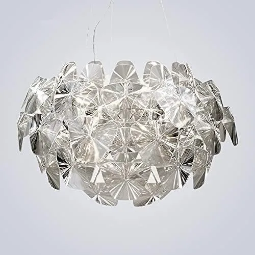 Xi Ya Chandeliers, Modern Luceplan Hope Pendant Light LED Light Lamp Compatible with Kitchen Living Room Hanging lamp Light Fixtures Pendant Lamps(Dia600mm Clear)