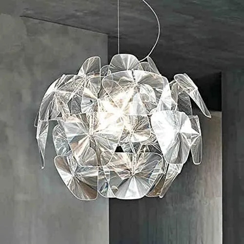 Xi Ya Chandeliers, Modern Luceplan Hope Pendant Light LED Light Lamp Compatible with Kitchen Living Room Hanging lamp Light Fixtures Pendant Lamps(Dia600mm Clear)