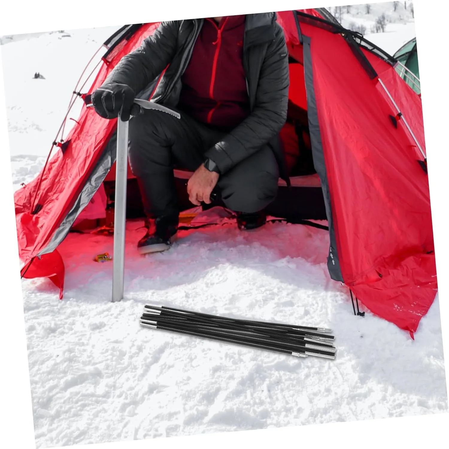Yardwe Replacement Kit for Tent Pole Tarp Tent Lightweight Tent Poles Canopy Poles for Tarp Camping Tarp with