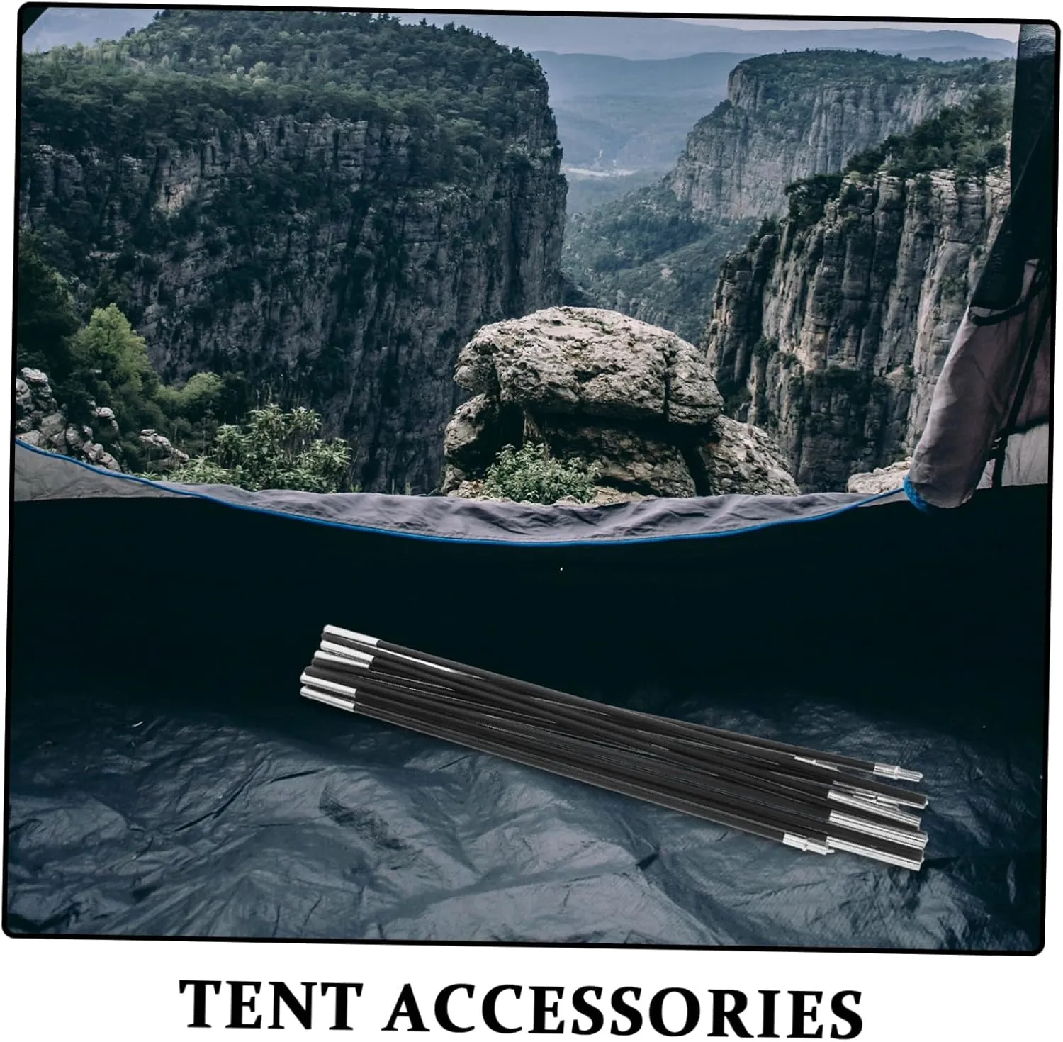 Yardwe Replacement Kit for Tent Pole Tarp Tent Lightweight Tent Poles Canopy Poles for Tarp Camping Tarp with