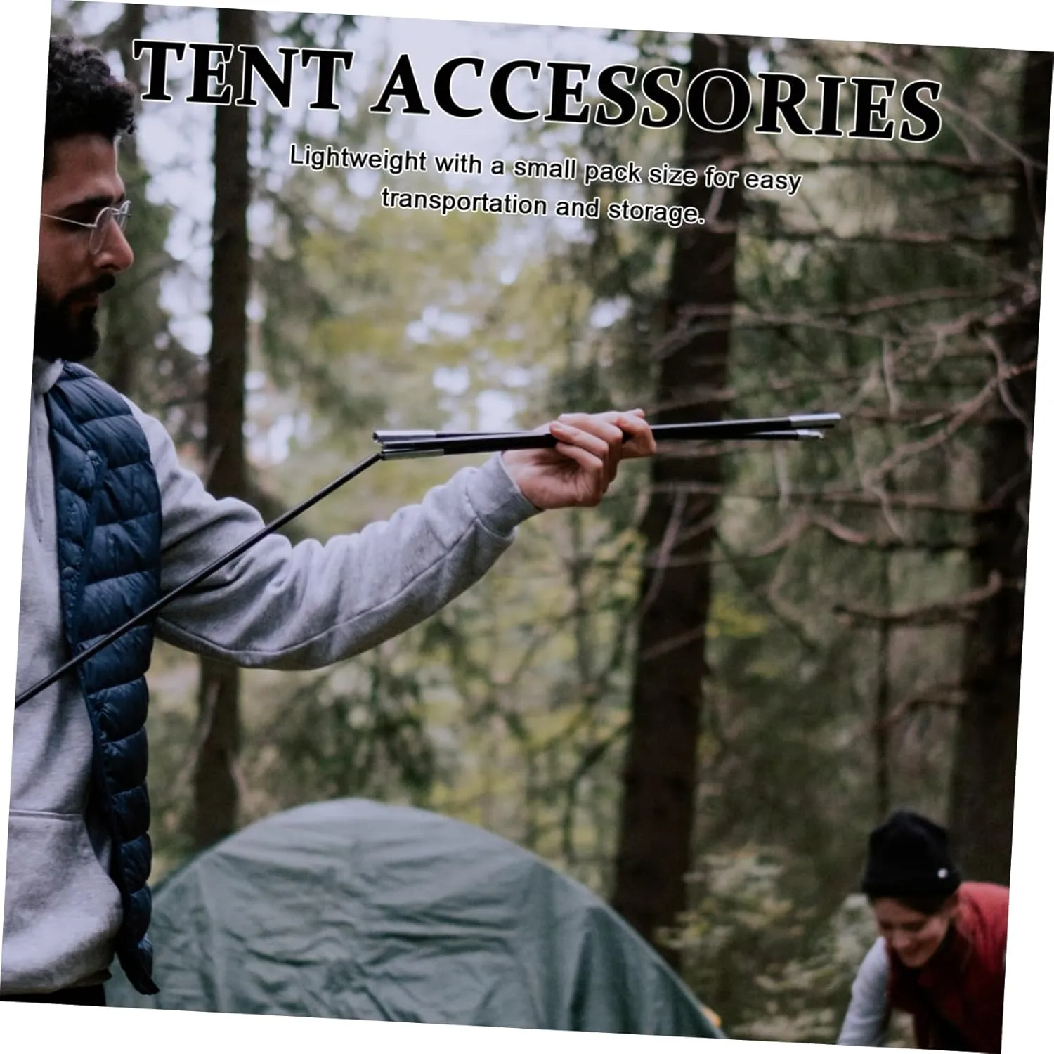 Yardwe Replacement Kit for Tent Pole Tarp Tent Lightweight Tent Poles Canopy Poles for Tarp Camping Tarp with