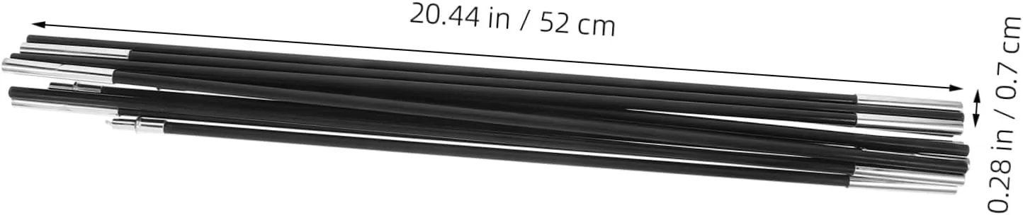 Yardwe Replacement Kit for Tent Pole Tarp Tent Lightweight Tent Poles Canopy Poles for Tarp Camping Tarp with