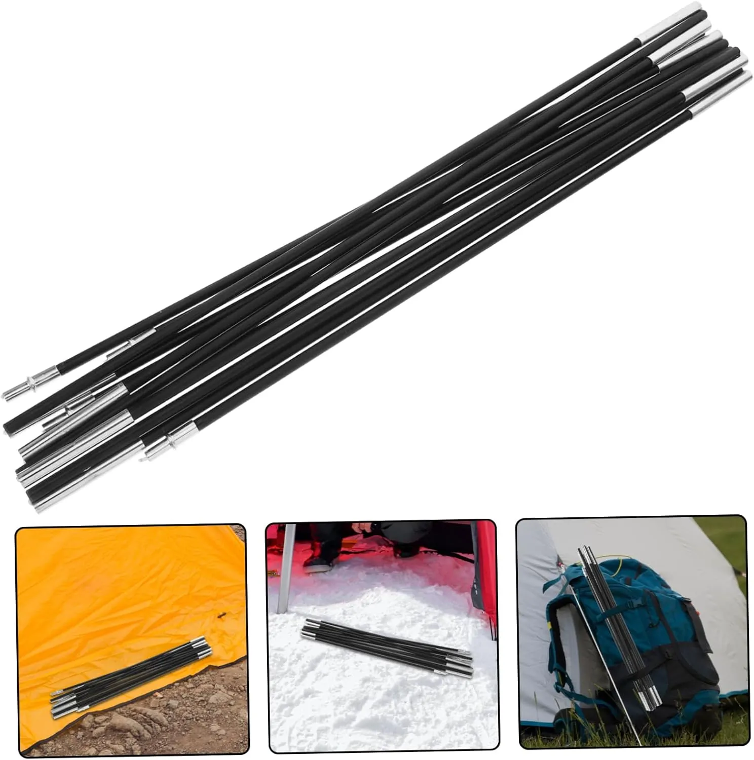 Yardwe Replacement Kit for Tent Pole Tarp Tent Lightweight Tent Poles Canopy Poles for Tarp Camping Tarp with