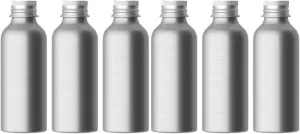 YARNOW 6 Sets Aluminum Sample Empty Perfume Bottles Liquid Holder Storage Vials Shampoo Metal Refillable Containers Reagent Drinks Travel Soap Dispenser