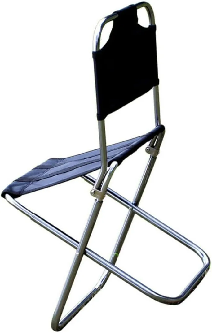 YARNOW Foldable Tall Stool for Outdoor Compact Camping Chair Portable Fishing Se