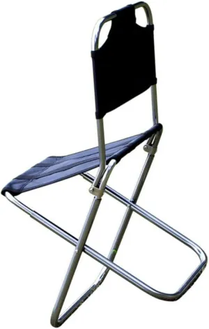 YARNOW Foldable Tall Stool for Outdoor Compact Camping Chair Portable Fishing Se