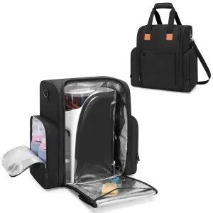 Yarwo Carrying Case Compatible with Baby Brezza Formula Pro Advanced (WiFi) Dispenser, Insulated Bottle Warmer Travel Bag for Maker, Bottles, Infant Formula, Toys & Essentials