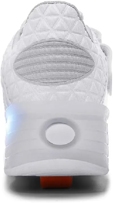 Ylllu Kids LED Roller Skate Shoes with Single Wheel Light up Roller Shoes Gift for Girls Boys Children