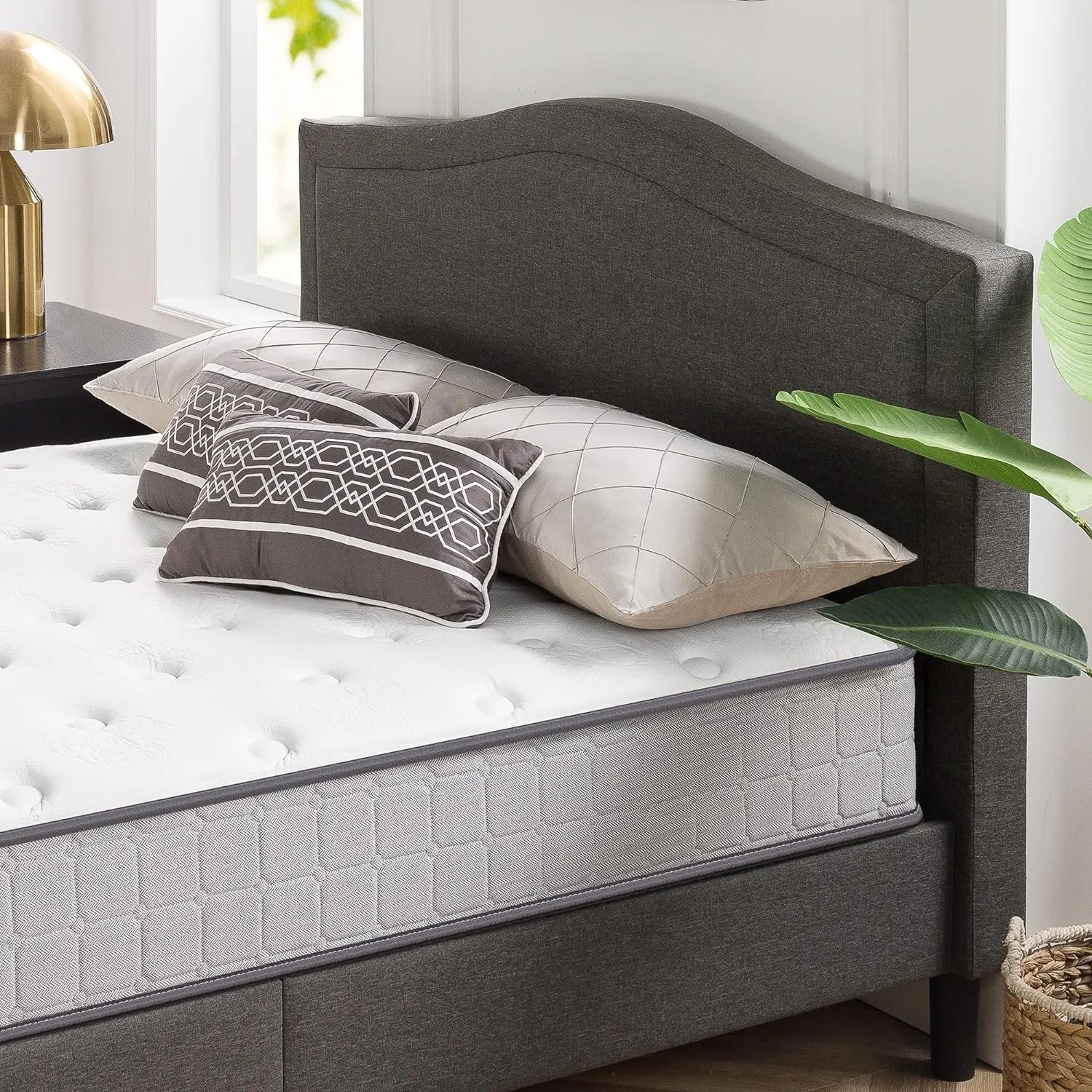 ZINUS 10 Inch Comfort Support Cooling Gel Hybrid Mattress, Full, Tight Top Innerspring Mattress, Motion Isolating Pocket Springs, Mattress in A Box