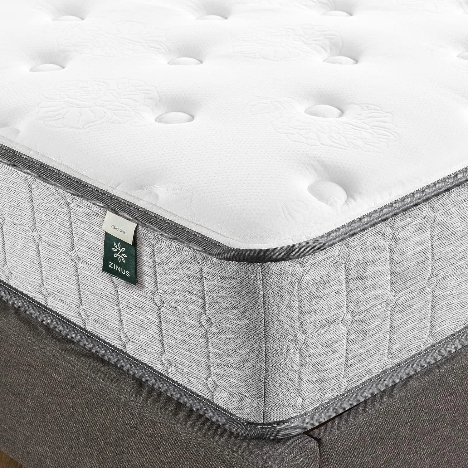 ZINUS 10 Inch Comfort Support Cooling Gel Hybrid Mattress, Full, Tight Top Innerspring Mattress, Motion Isolating Pocket Springs, Mattress in A Box